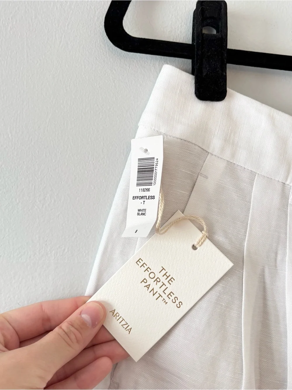 Aritzia NWT The Effortless Pant CruiseLinen Trouser Tailored Relaxed High-Rise